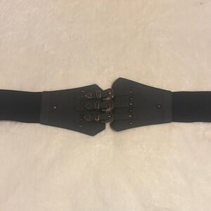 Elegant Black Waist Belt